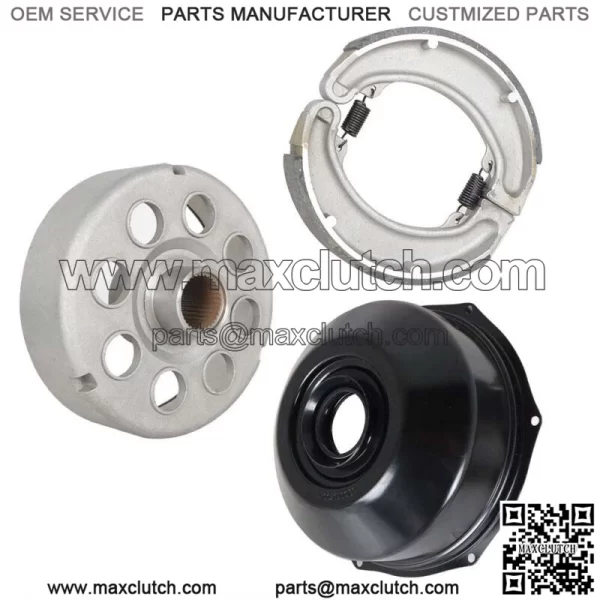 Rear Brake Drum for Honda TRX300FW FourTrax 300 4X4 1988-96 with Brake Shoe Cover (For: Honda)