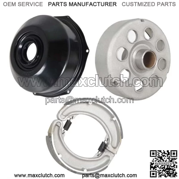 Rear Brake Drum for Honda TRX300FW FourTrax 300 4X4 1988-96 with Brake Shoe Cover (For: Honda) - Image 4