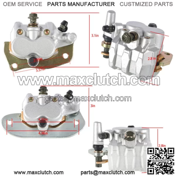 For Yamaha Rhino 700 YXR700 2008-2013 with pads front and rear brake calipers - Image 3