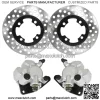Front Brake Calipers + Brake Rotors for Yamaha Grizzly 350 YFM350G 2007-2012 NEW
