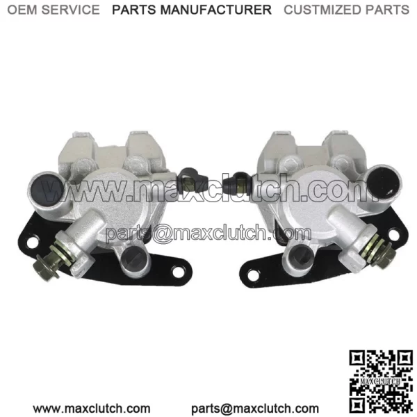 Front Brake Calipers + Brake Rotors for Yamaha Grizzly 350 YFM350G 2007-2012 NEW - Image 3