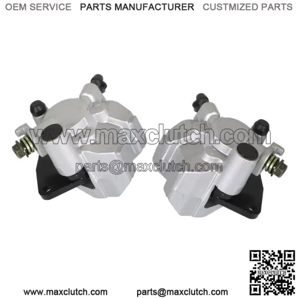 Front Brake Calipers + Brake Rotors for Yamaha Grizzly 350 YFM350G 2007-2012 NEW - Image 4