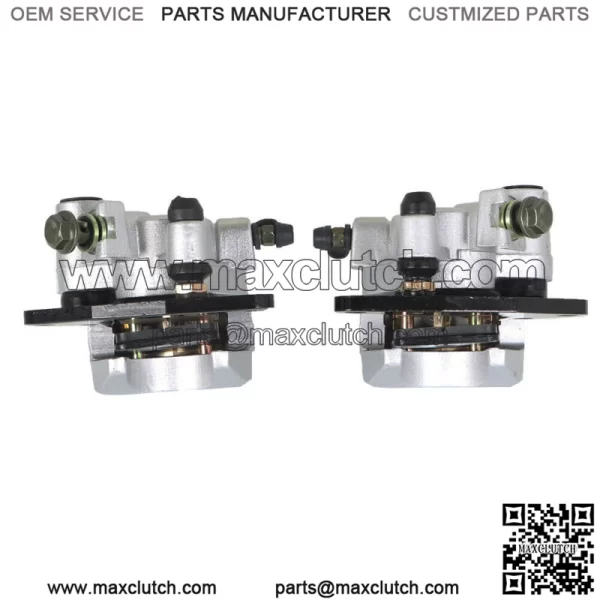 Front Brake Calipers + Brake Rotors for Yamaha Grizzly 350 YFM350G 2007-2012 NEW - Image 5