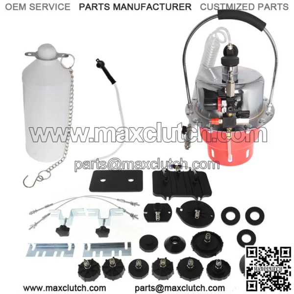 Portable Pneumatic Air Pressure Brake Kit & Clutch Bleeder Valve System Kit
