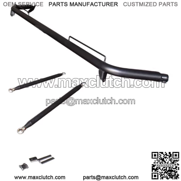 Stainless Steel Seat Belt Bar For 2011-2014 DODGE CHARGER Black Finish - Image 2