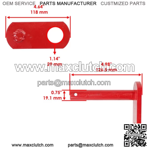42498AM 67665 Snow Blower Ultra Mount Receiver Pin for Western - Image 2