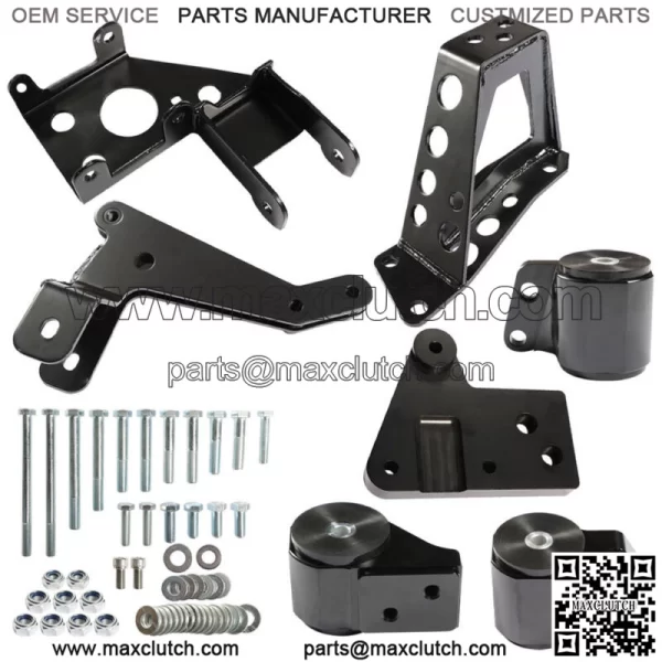 For Civic 92-95 Integra 94-01 K Series Swap K20 K24 62A Black Engine Swap Mounts