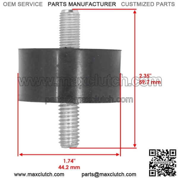 Rear Engine Mount Rubber Isolator for Polaris 3022076 3021935 3021119 - Image 2