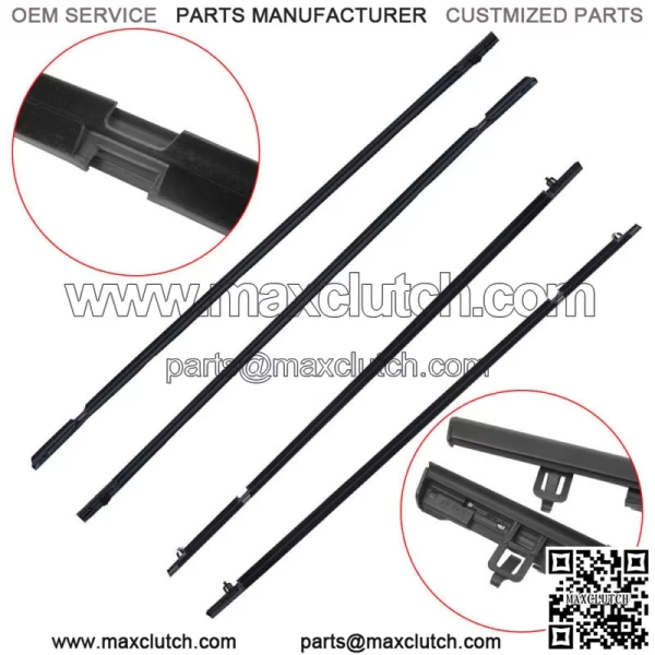 WeatherStrip Window Moulding Trim Seal Belt Outer For 2006-2010 2011 Honda Civic - Image 5