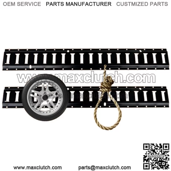 Track Tie Down Rail Kit 3' For Garages, Vans, Trailers Motorcycle Tie Downs 2pcs