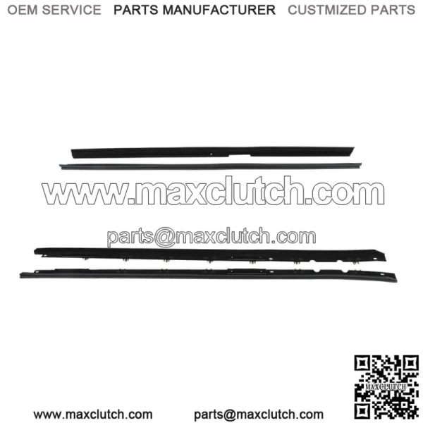 Window Sweep Weatherstrip Felt Seal Kit For 1984-1989 Chevrolet Corvette - Image 5
