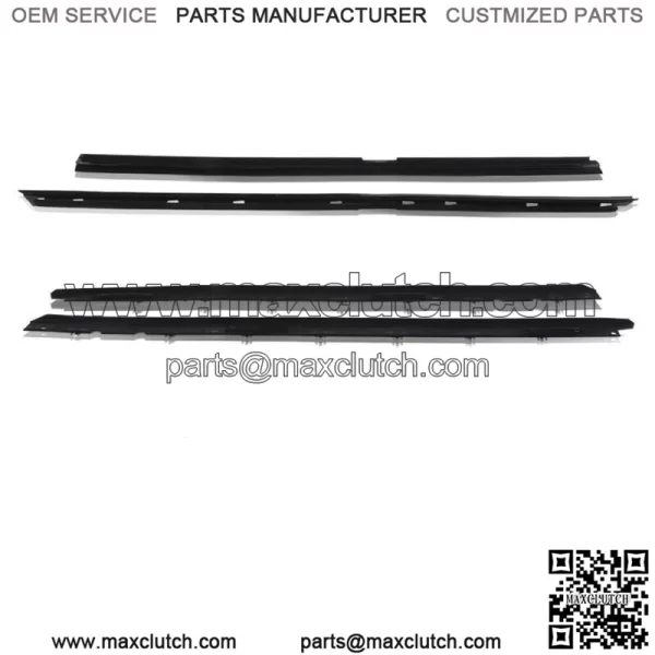 Window Sweep Weatherstrip Felt Seal Kit Set Of 4 For 1990-96 Chevy Corvette