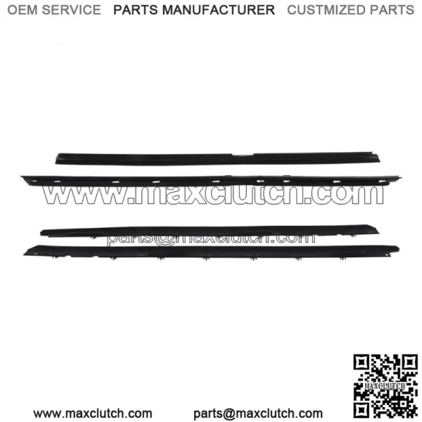 Window Sweep Weatherstrip Felt Seal Kit Set Of 4 For 1990-96 Chevy Corvette - Image 2