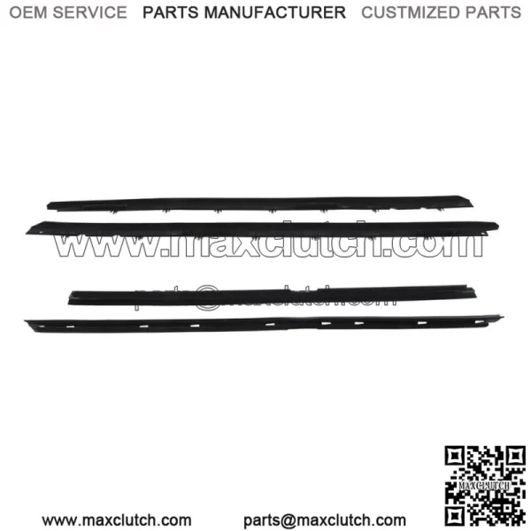 Window Sweep Weatherstrip Felt Seal Kit Set Of 4 For 1990-96 Chevy Corvette - Image 4