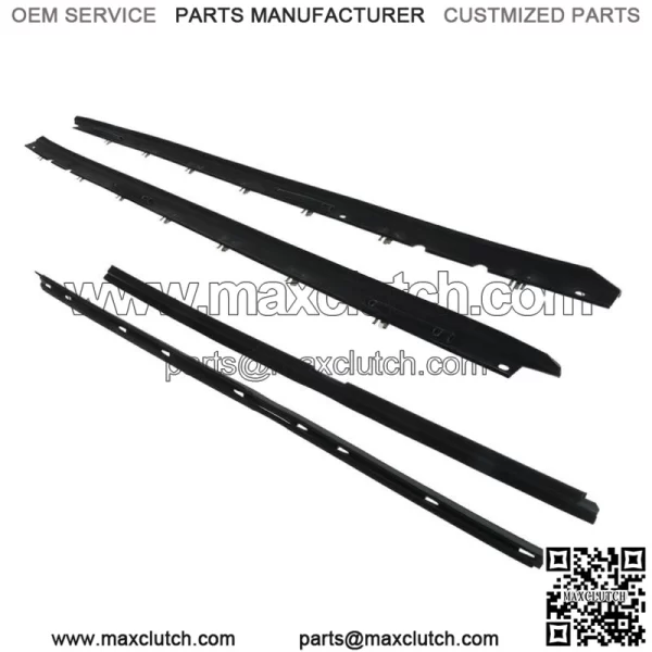 Window Sweep Weatherstrip Felt Seal Kit Set Of 4 For 1990-96 Chevy Corvette - Image 5