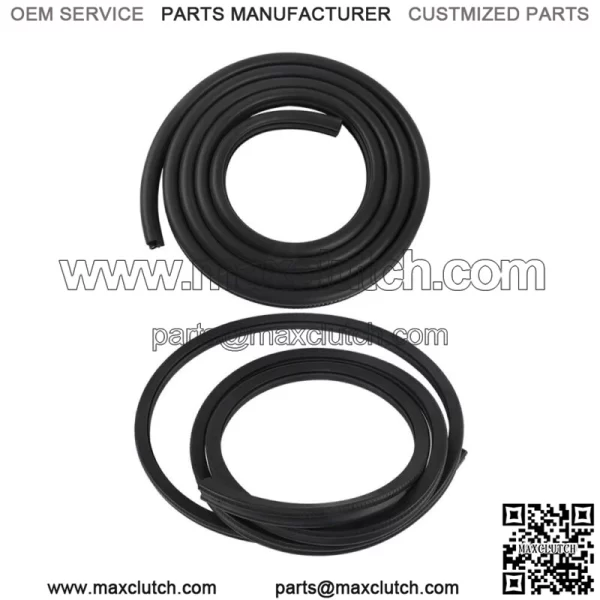 Rubber Door Weatherstrip Seals Pair Set For Chevy GMC Tahoe Suburban BLK