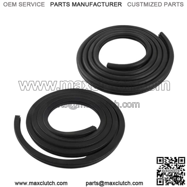 Rubber Door Weatherstrip Seals Pair Set For Chevy GMC Tahoe Suburban BLK - Image 2