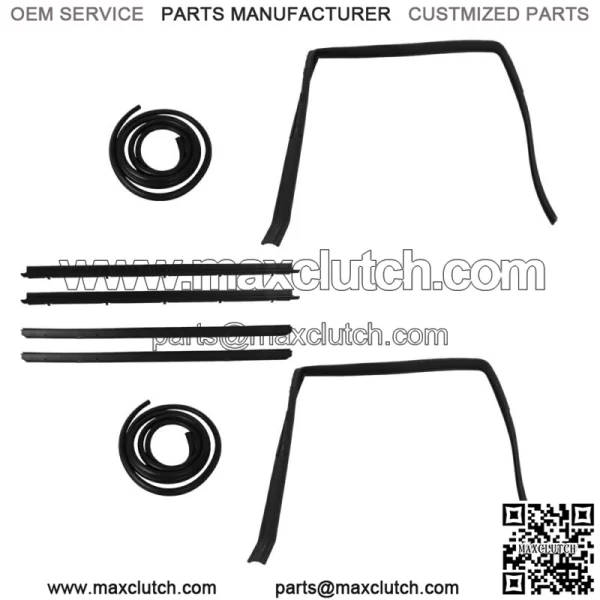 Rubber Door Weatherstrip Seal Kit Set For 1983-1991 GMC Jimmy S-15 WSS00932