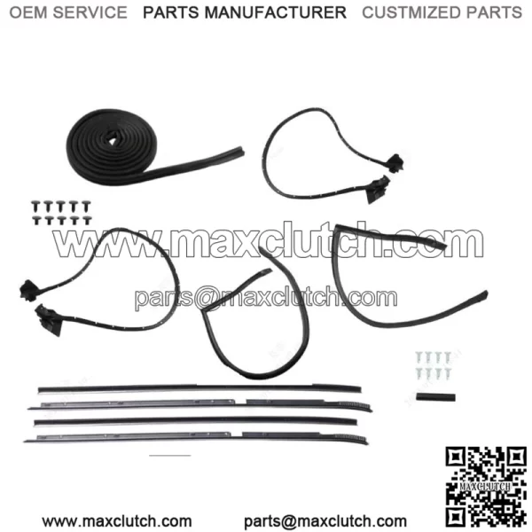 Weatherstripping Seals Kit 9PCS Fit For 1981-1988 Buick Regal Cutlass RWD G-Body - Image 2