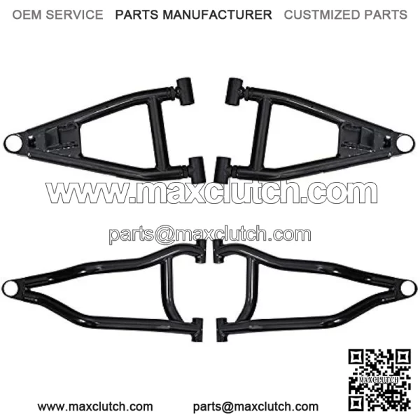 1.5" Forward Offset A Arms for 2010-2016 Polaris Ranger XP 800 / XP 800 Crew / 800 6x6 | Fit up to 28" Tires | Includes Standard Duty Preinstalled Ball Joints |1.25" Tubing Larger Than Stock