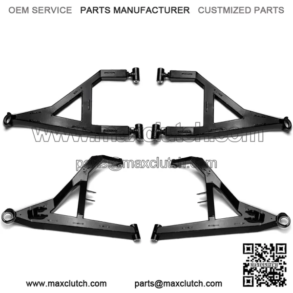 1.5" Forward Offset Sidewinder A-Arms for Polaris RZR XP 1000/XP 4 1000 (See Fitment) - Red - Upper and Lower A-Arms - Fit up to 34" Tires - Adjustable Upper Pivot Block - Made of Alloy Steel