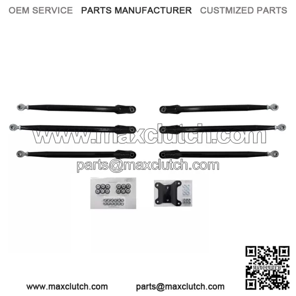 Tubed Rear Radius Rods for Can-Am Maverick X3 (64"Body) - Black