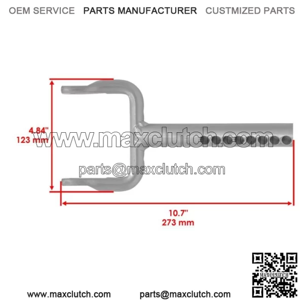 Rear Gauge Wheel Arm for John Deere X720 X724 X728 X740 X744 X748 LVA16505 48" - Image 2