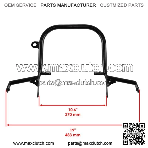Rear Carrier Grab Bar For Yamaha Raptor 700 YFM700 SE 2008-2012 1S3-2845R-31-00 (For: Yamaha Raptor 700) - Image 2