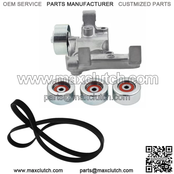 For Toyota Tacoma 2005-2015 4Runner Belt Tensioner & 3 Pulleys + Drive Belt Kit - Image 2