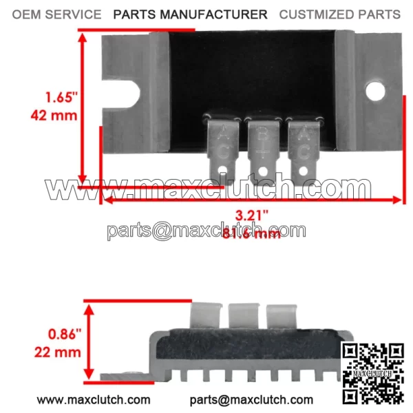 MIU14478 Regulator Rectifier For John Deere 647 657 667 717 727 LT LTR 180 S240 - Image 2