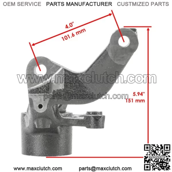 Front Left & Right Steering Knuckle Fits Yamaha Rhino 660 YXR660F 4X4 2004 - 2007 (For: 2006 Yamaha Rhino 660) - Image 3