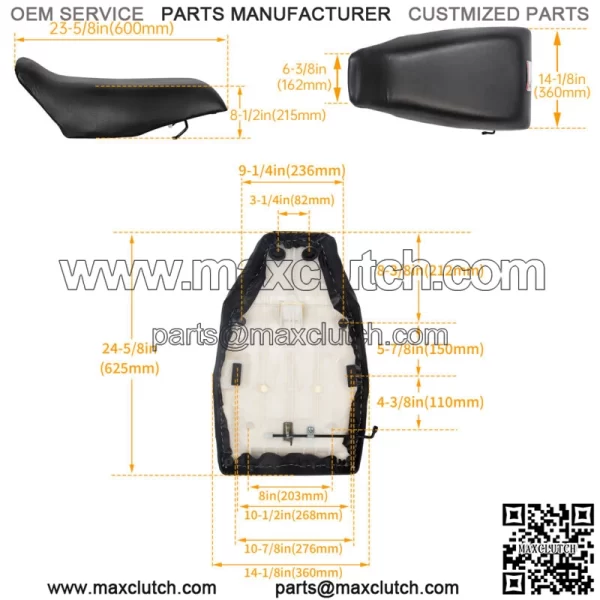 NEW FOR 1988-2000 Honda TRX 300 TRX300 FW Fourtrax Complete Seat Kit (For: Honda) - Image 3
