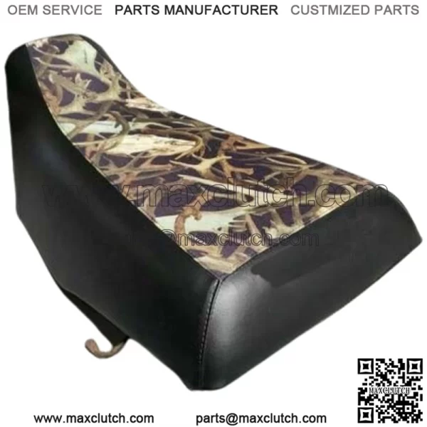 HONDA TRX300 Fourtrax Seat Cover in HORNZ & BLACK Camo Marine Grade Leather (ST) (For: Honda)