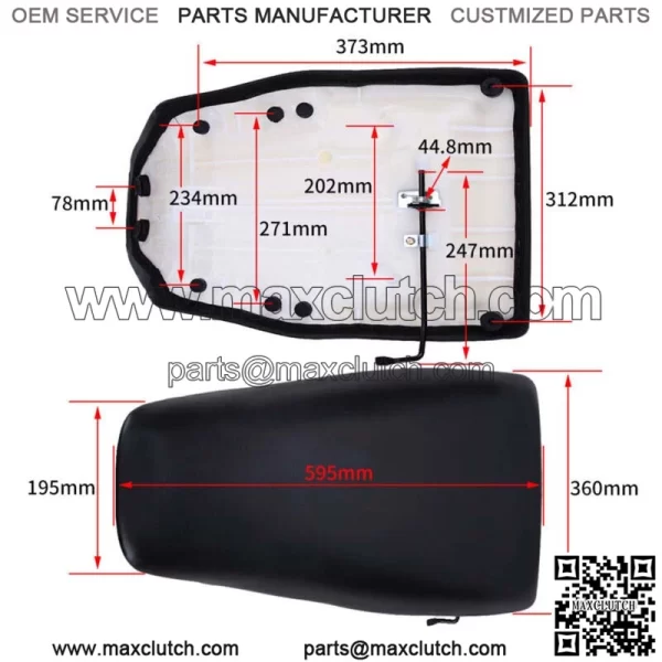 Complete OE Seat For Honda TRX 300 TRX300 FW Fourtrax 2X4 4X4 1988-2000 ATV NEW (For: Honda) - Image 2