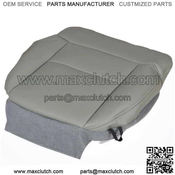 For 2004-2008 Ford F-150 Seat Cover Front Driver Bottom Gray Vinyl Replacement - Image 3