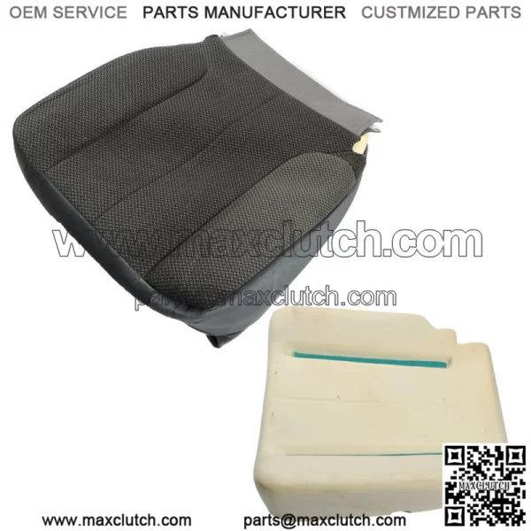 Dark Gray Driver Bottom Seat Cover+Foam Cushion For 2002-05 Dodge Ram 1500 2500 - Image 4