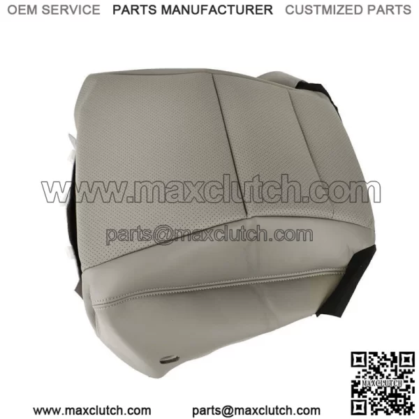 Driver Side Bottom Seat Cover Perforated Leather Gray For 2013-2017 Honda Accord - Image 5