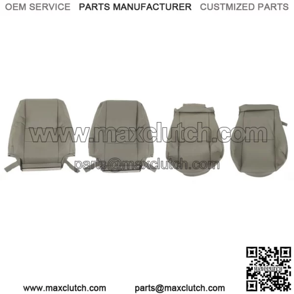For 2000-2007 Toyota Sequoia Seat Cover Driver & Passenger Bottom & Top Gray