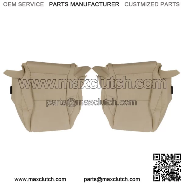 Seat Cover Driver&Passenger Bottom&Back Perforated Tan For 2007-2012 Lexus ES350 - Image 2