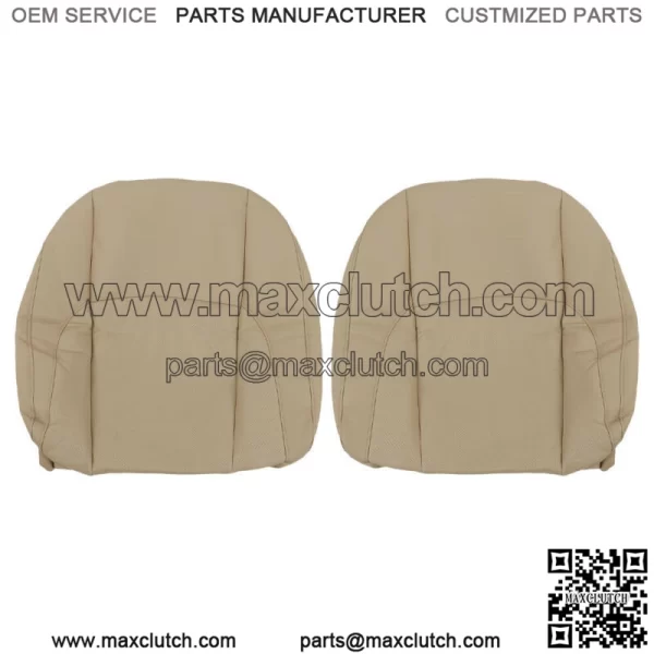 Seat Cover Driver&Passenger Bottom&Back Perforated Tan For 2007-2012 Lexus ES350 - Image 5