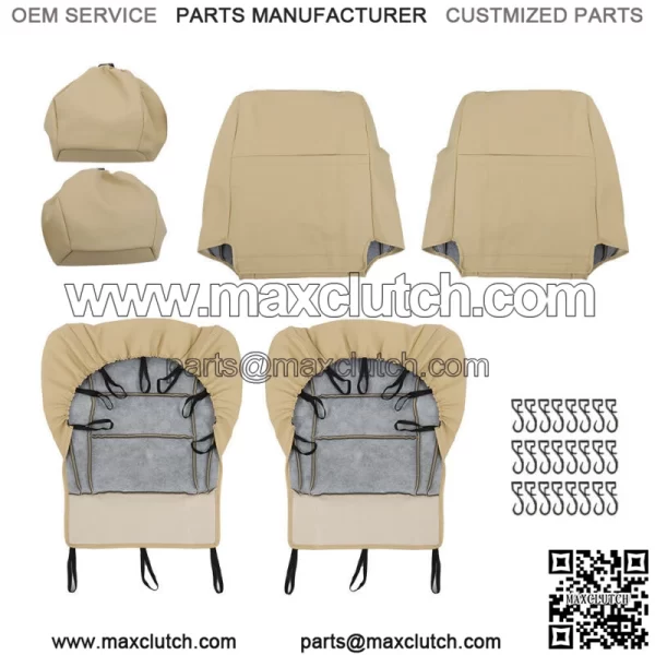 For Toyota 4Runner 1996-2002 Seat Cover Front Passenger Driver Bottom Top Beige - Image 5