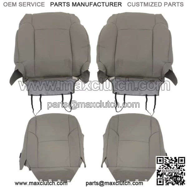 For 2003-2008 2009 Toyota 4Runner Front Passenger Driver Seat Cover Leather Gray