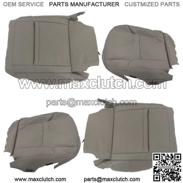 For 2003-2008 2009 Toyota 4Runner Front Passenger Driver Seat Cover Leather Gray - Image 3