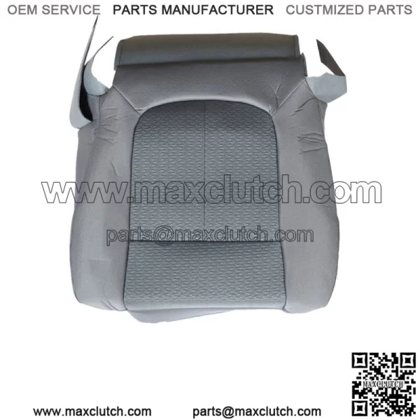 Cloth Seat Cover Driver Bottom Perforated For 2011-2014 Ford F150 Lariat Gray - Image 3