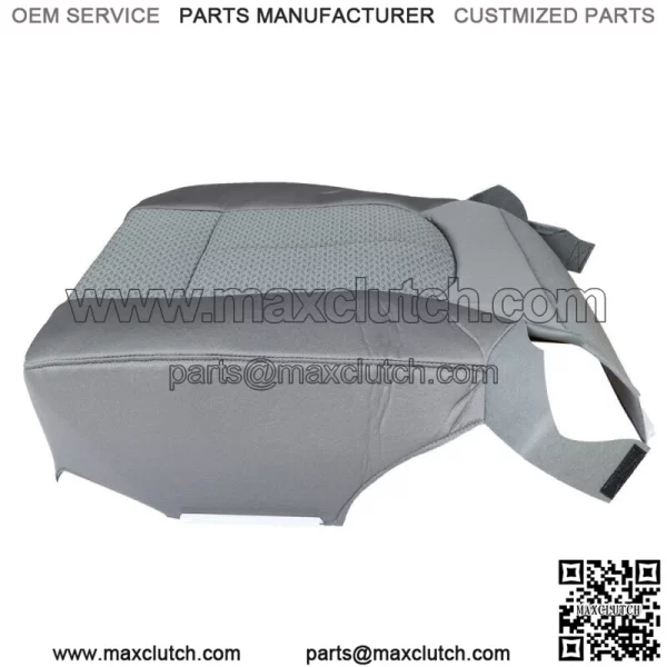 Cloth Seat Cover Driver Bottom Perforated For 2011-2014 Ford F150 Lariat Gray - Image 5