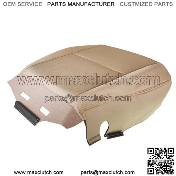 Driver Bottom Beige Cloth Seat Cover For 07-14 Chevy Silverado 1500 2500 3500HD - Image 2