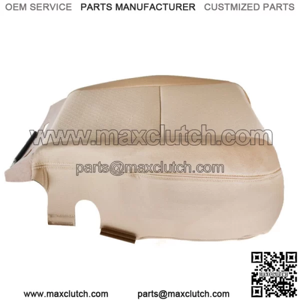 Driver Bottom Beige Cloth Seat Cover For 07-14 Chevy Silverado 1500 2500 3500HD - Image 3