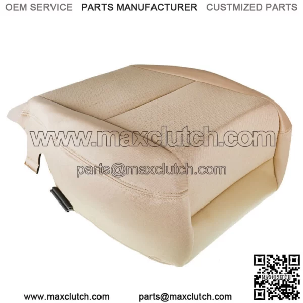 Driver Bottom Beige Cloth Seat Cover For 07-14 Chevy Silverado 1500 2500 3500HD - Image 4