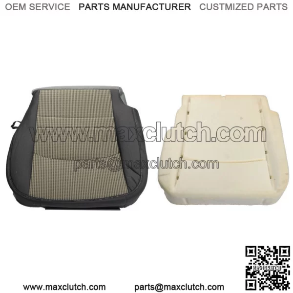 Left Driver Bottom Gray Cloth Seat Cover+Foam Cushion For Dodge Ram 1500 09-12 - Image 3