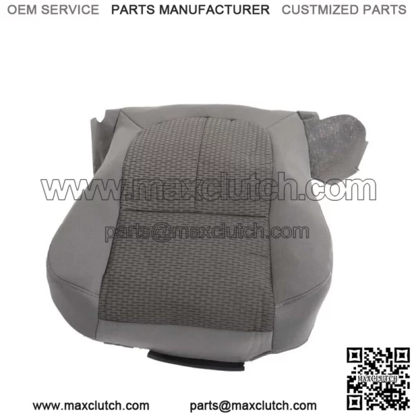 Front Driver Seat Cover Cloth For 2011-2016 Ford F250 F350 F450 F550 XLT Gray - Image 3